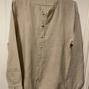 Long sleeved linen shirt